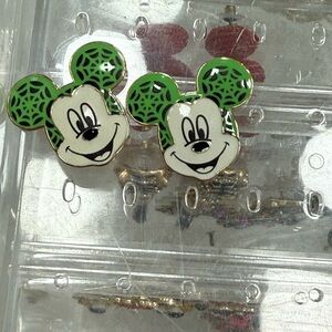 Green Mickey Mouse Kids Earrings bauble bar Disney Halloween